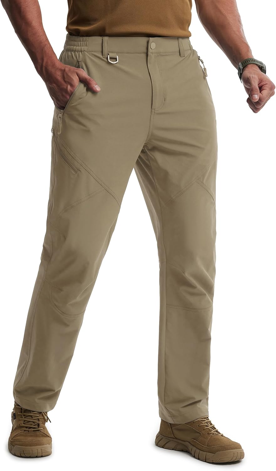Libin Mens Hiking Pants Lightweight Tactical Cargo Pants Quick Dry Water Resistant Stretchy Straight Leg Travel Trousers