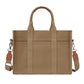 FIORETTO Canvas Tote Bag for Women with Zipper Closure & Individual Compartments for Work College for Teacher & Nurse