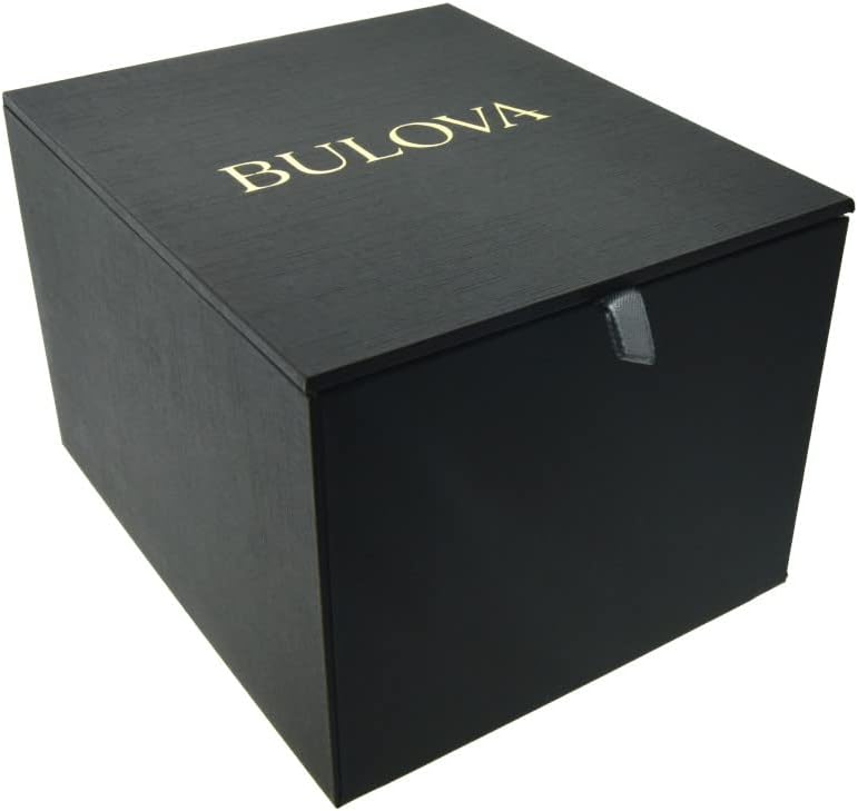 Bulova Ladies' Classic Two-Tone Stainless Steel 3-Hand Quartz, White Patterned Dial Style: 98V02