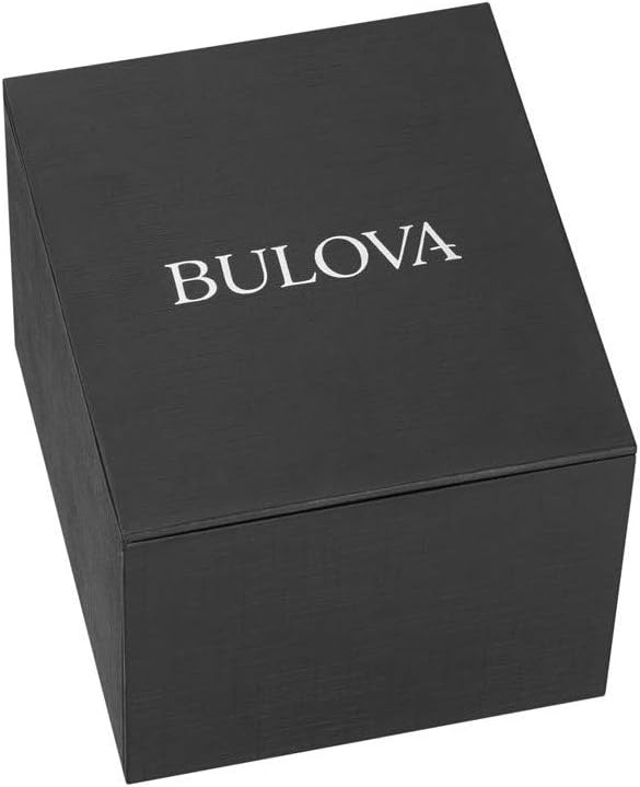 Bulova Men's 3-Hand Quartz Watch with Diamond Dial and Edge to Edge Crystal