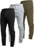 Ultra Performance 3 Pack Fleece Active Tech Joggers for Men, Mens Sweatpants with Zipper Pockets