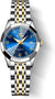 OLEVS Womens Watch Fashion Dress Diamond Female Watches for Ladies Analog Quartz Stainless Steel Waterproof Luminous Day Date Two Tone Wristwatch