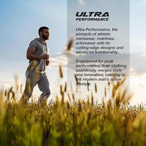 Ultra Performance 3 Pack Fleece Active Tech Joggers for Men, Mens Sweatpants with Zipper Pockets