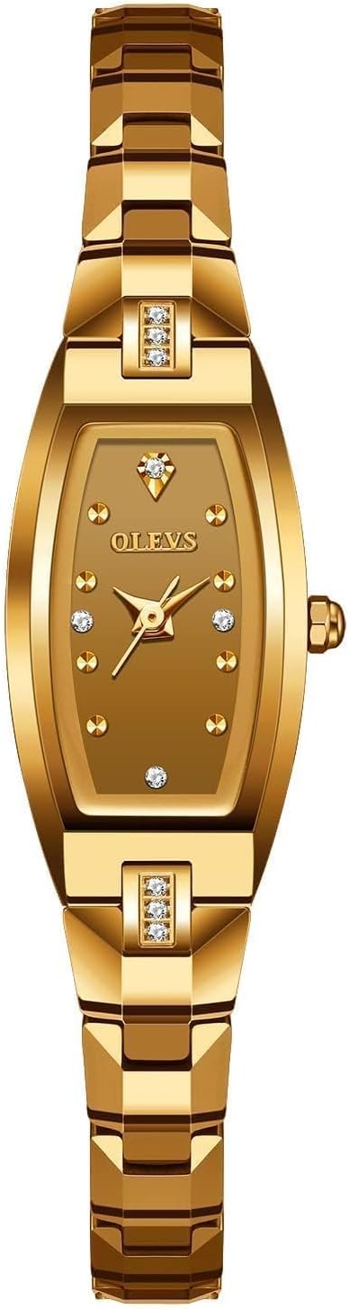 OLEVS Women's Watch Gold/Silver Analog Quartz Small Stainless Steel Business Formal Waterproof Luminous Date Ladies Watch