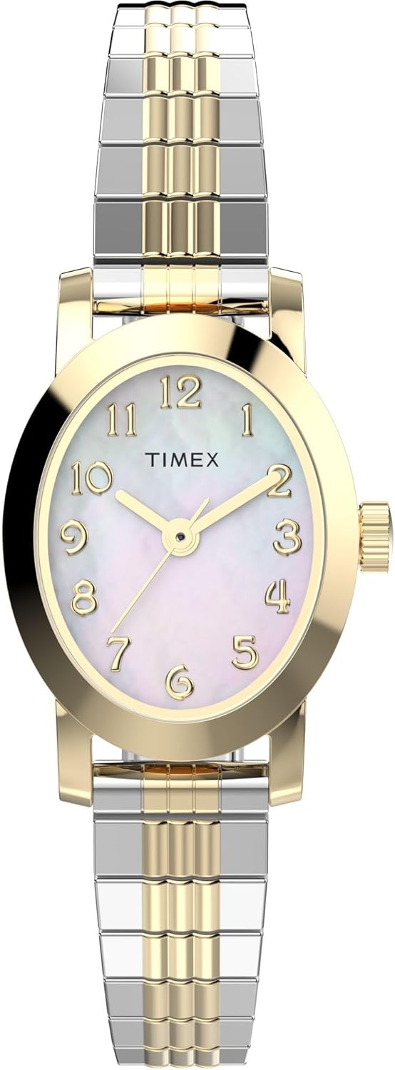 Timex Women's Cavatina Watch - TPearl Dial Gold-Tone Case