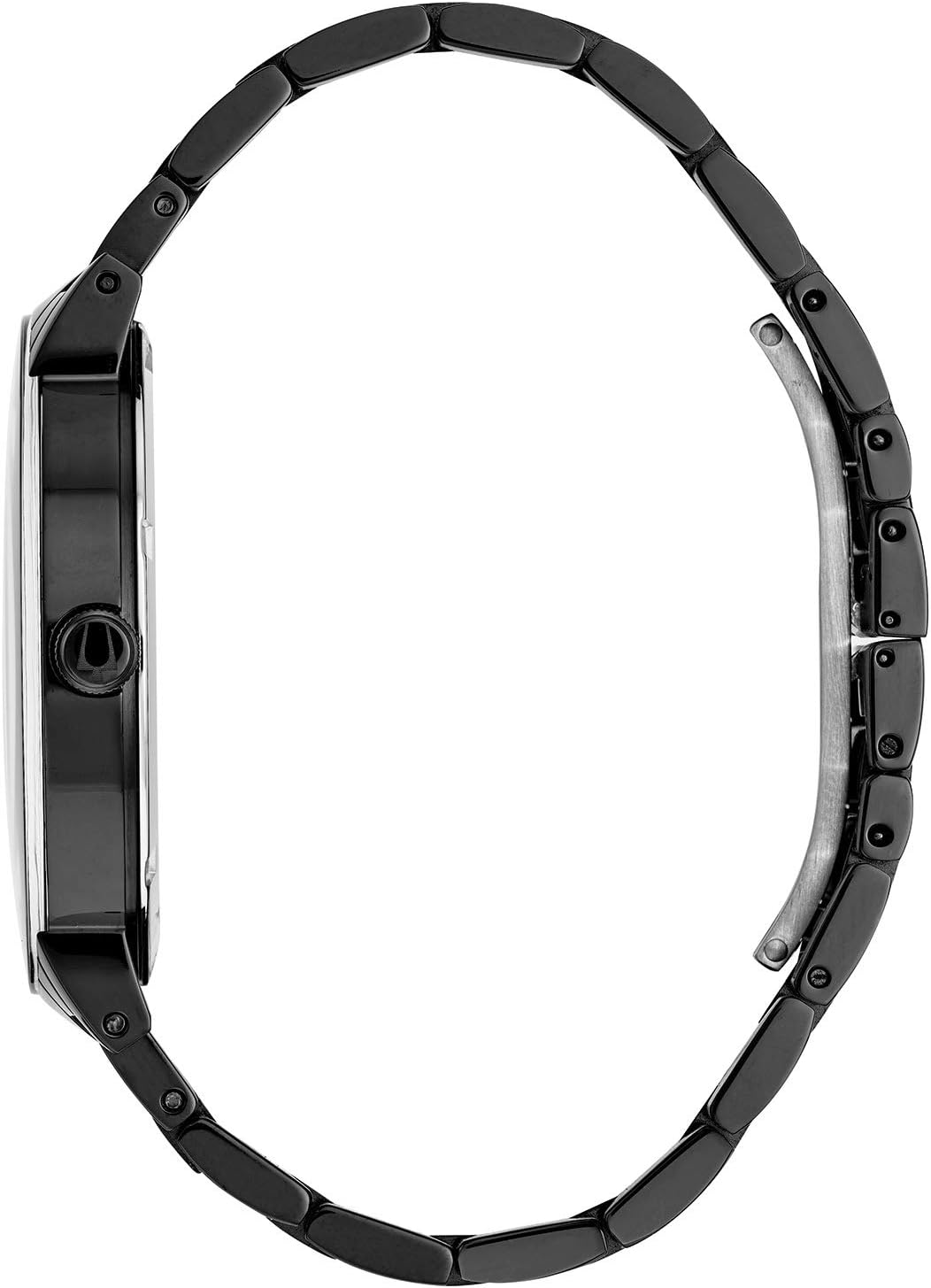 Bulova Men's 3-Hand Quartz Watch with Diamond Dial and Edge to Edge Crystal