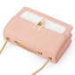 Color-Block Crossbody Bags for Women Leather Cross Body Purses Cute Designer Handbags Shoulder Bag Medium Size