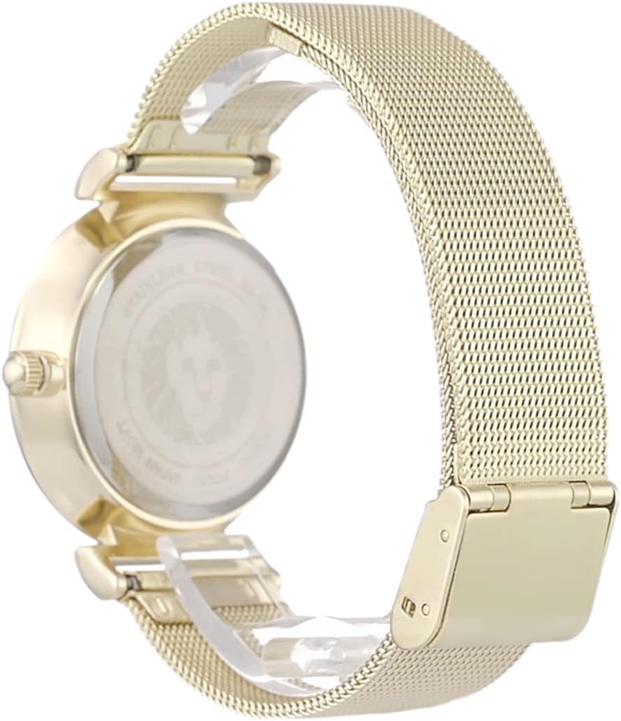 Anne Klein Women's Glitter Accented Mesh Bracelet Watch