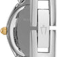 Bulova Ladies' Classic Two-Tone Stainless Steel 3-Hand Quartz, White Patterned Dial Style: 98V02