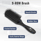 BRUSHZOO Hair Brush Set for Women, Men, and Kids - Detangling Brushes for Curly and Natural 3/4abc Hair, Wide Tooth Comb