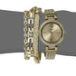 Anne Klein Women's Premium Crystal Accented Watch and Bracelet Set, AK/3584