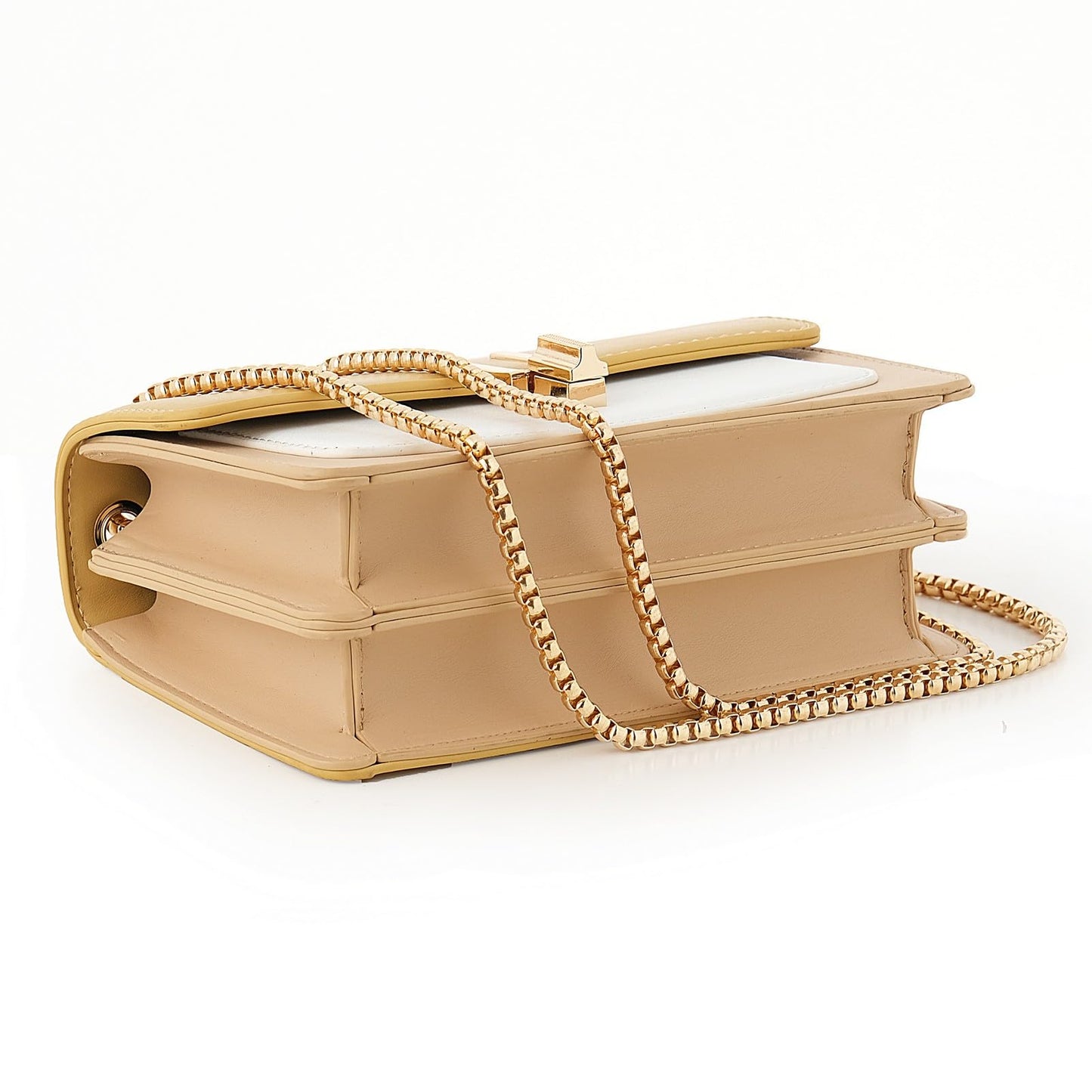 Color-Block Crossbody Bags for Women Leather Cross Body Purses Cute Designer Handbags Shoulder Bag Medium Size