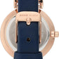Anne Klein Women's Easy-to-Read Navy Leather Strap Watch, AK/2156NVRG