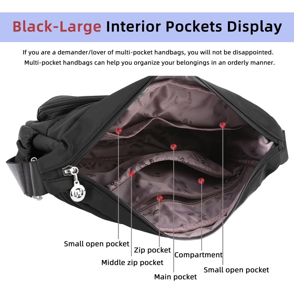 MINTEGRA Women Shoulder Handbag Roomy Multiple Pockets Bag Ladies Crossbody Purse Fashion Tote Top Handle Satchel