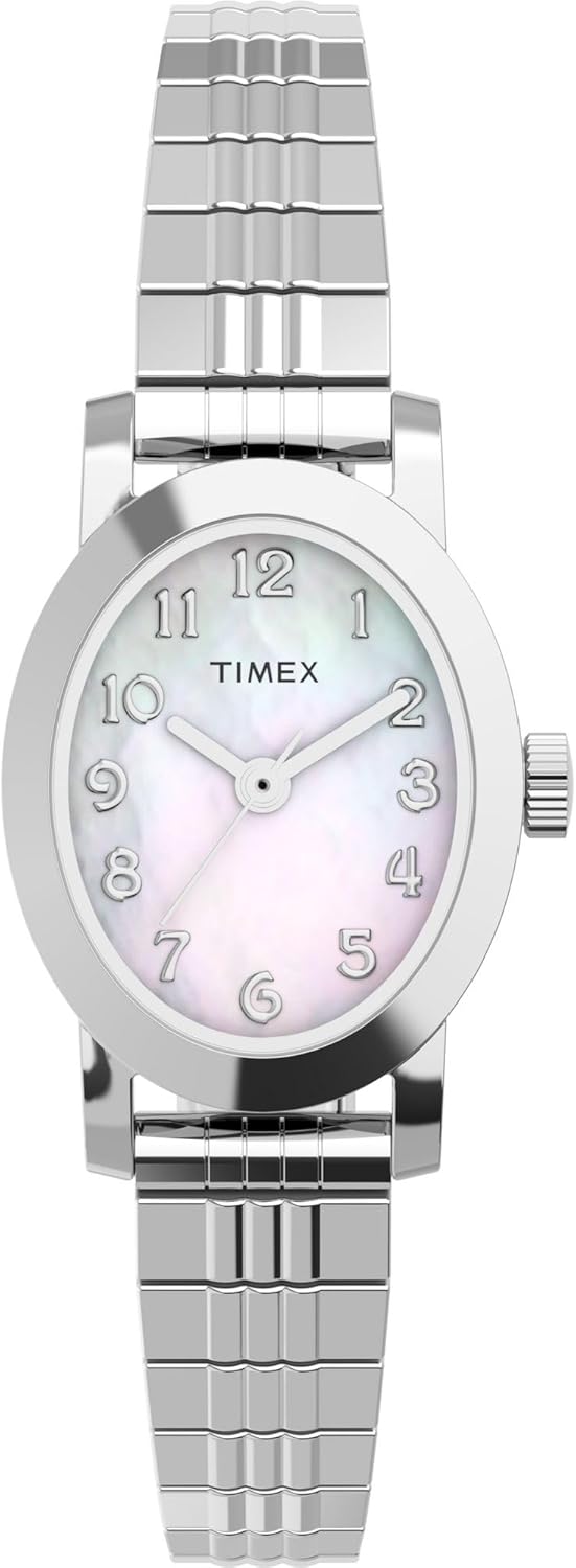 Timex Women's Cavatina Watch - TPearl Dial Gold-Tone Case