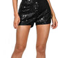 Chloefairy Women's Summer Sequin Shorts High Waist Sparkly Glitter Straight Leg Shorts Concert Party Clubwear
