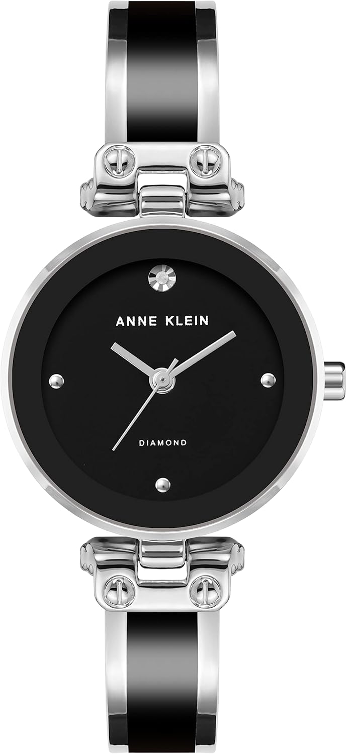Anne Klein Women's Genuine Diamond Dial Bangle Watch