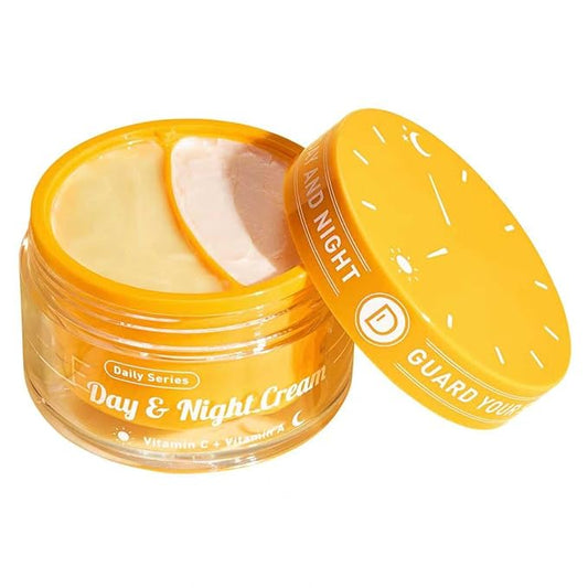 Day/Night Cream Set, Anti-Wrinkle Hydrating Day Gel with Vitamin C, Firming Renewal Night Cream