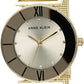 Anne Klein Women's Glitter Accented Mesh Bracelet Watch