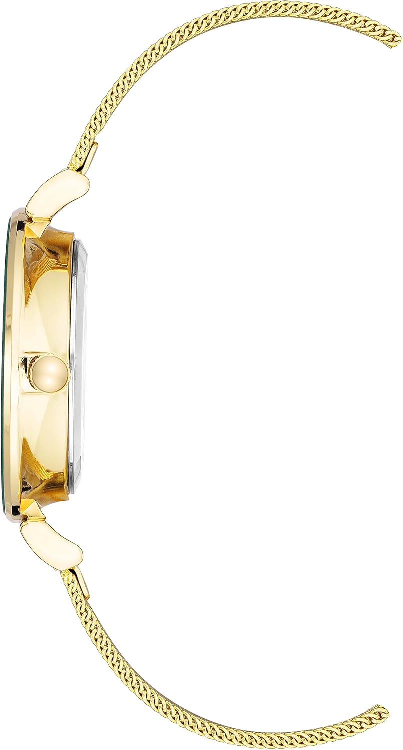 Anne Klein Women's Glitter Accented Mesh Bracelet Watch