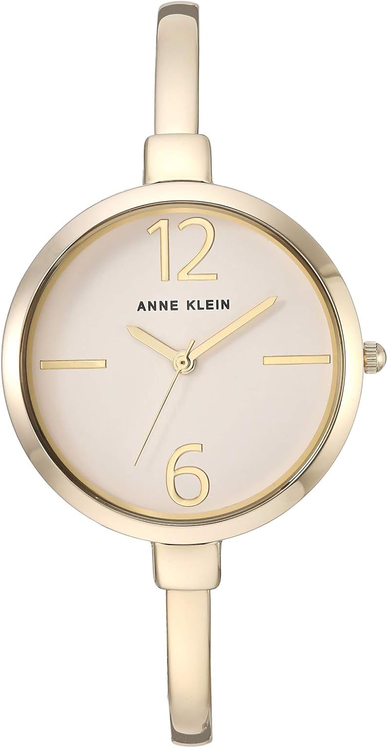 Anne Klein Women's Bangle Watch and Premium Crystal Accented Bracelet Set