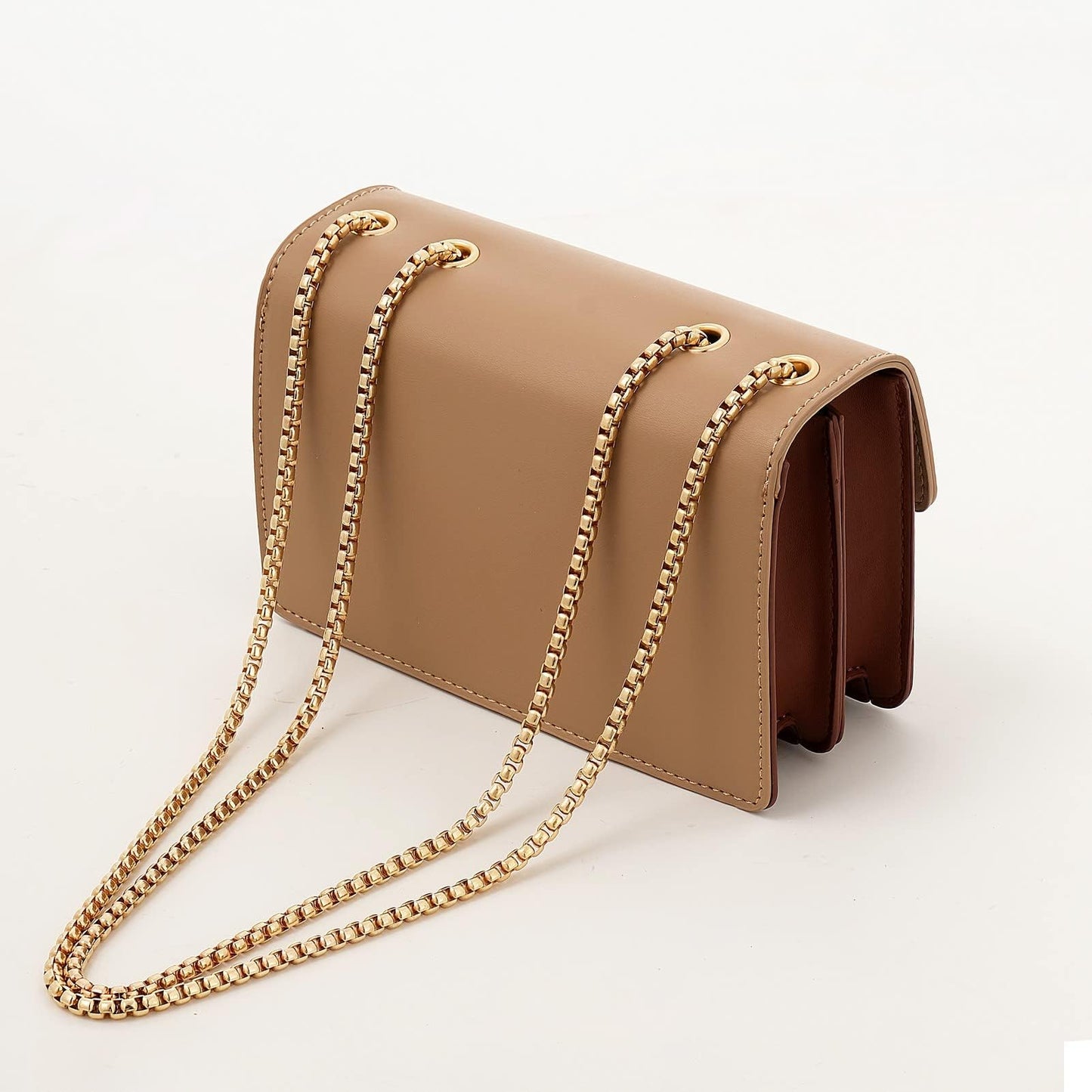 Color-Block Crossbody Bags for Women Leather Cross Body Purses Cute Designer Handbags Shoulder Bag Medium Size