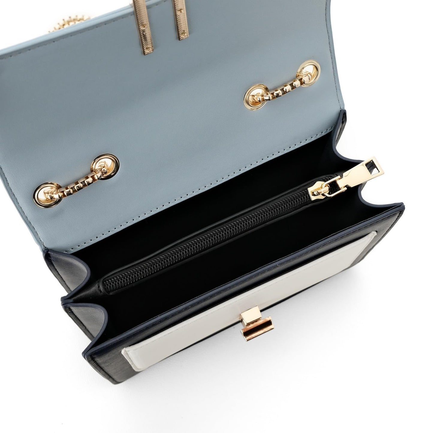 Color-Block Crossbody Bags for Women Leather Cross Body Purses Cute Designer Handbags Shoulder Bag Medium Size