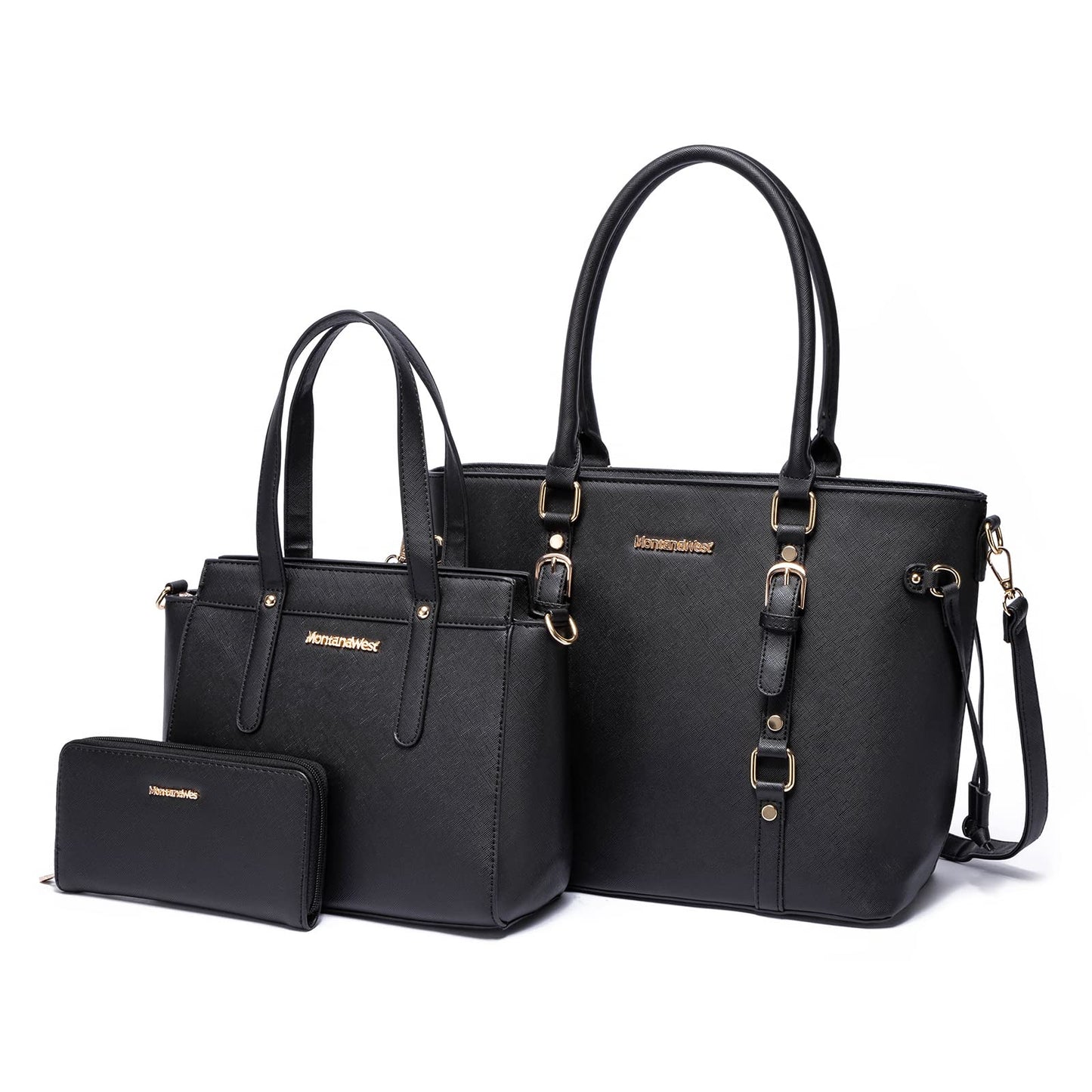 Montana West 3PCS Purses for Women Tote Bag and Wallet Set Shoulder Satchel Handbags
