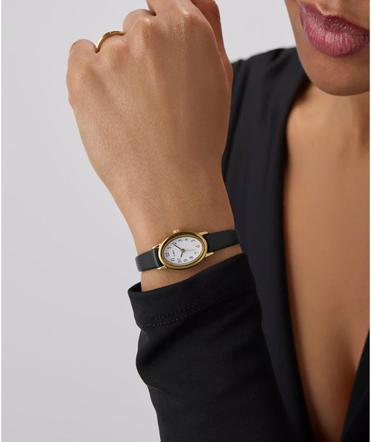 Timex Women's Cavatina Watch - TPearl Dial Gold-Tone Case