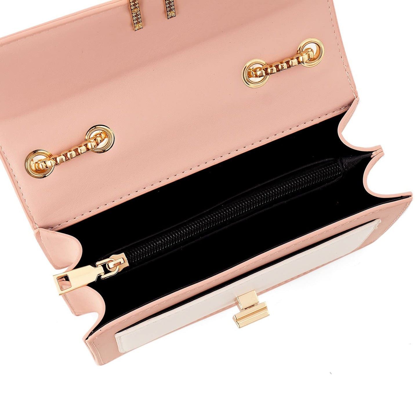 Color-Block Crossbody Bags for Women Leather Cross Body Purses Cute Designer Handbags Shoulder Bag Medium Size