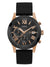 GUESS Men's Stainless Steel Gunmetal Chronograph Bracelet Watch