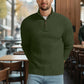 Askdeer Men's Quarter Zip Sweater Waffle Knit Sweater Mock Neck Polo Sweater Casual Pullover Sweater with Ribbing Edge