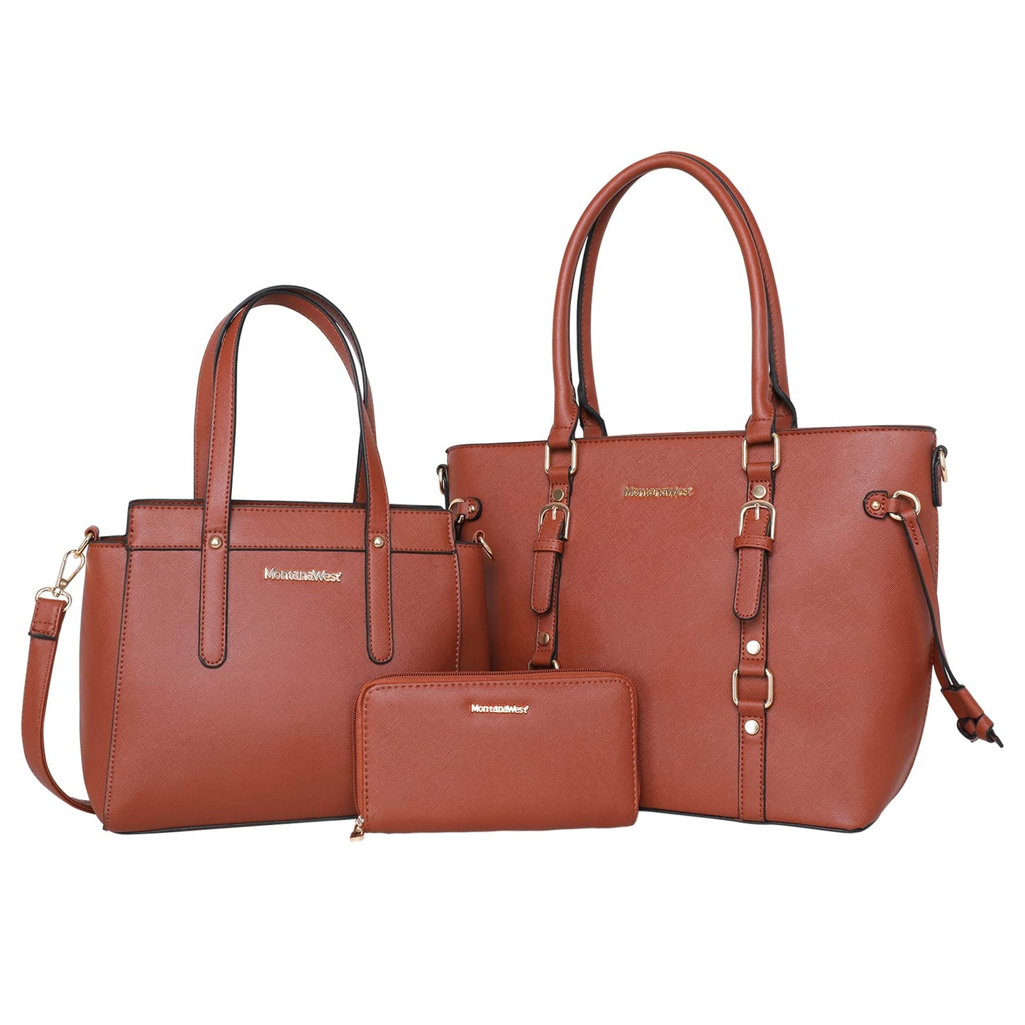 Montana West 3PCS Purses for Women Tote Bag and Wallet Set Shoulder Satchel Handbags