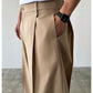 Verdusa Men's Wide Leg Pants Business Casual Dress Pants with Pockets
