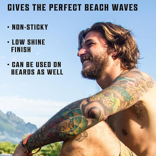 Viking Revolution Sea Salt Spray for Men - Hair Texturizing Spray with Kelp, Aloe Vera and Red Algae Extract