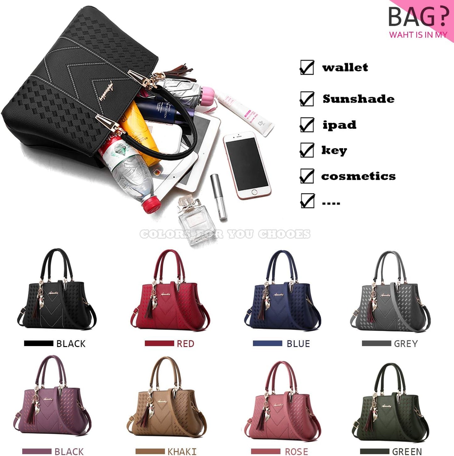 ALARION Womens Purses and Handbags Shoulder Bag Ladies Designer Satchel Messenger Tote Bag