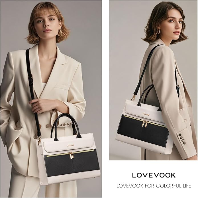 LOVEVOOK Purses and Handbags for Women,Leather Shoulder Bag Black Purse Tote,Satchel Crossbody Bags Top Handle for Ladies