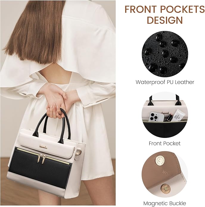 LOVEVOOK Purses and Handbags for Women,Leather Shoulder Bag Black Purse Tote,Satchel Crossbody Bags Top Handle for Ladies