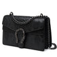 MYHOZEE Crossbody Bags for Women - Snake Printed Clutch Purses Leather Chain Shoulder Bags Evening Handbags