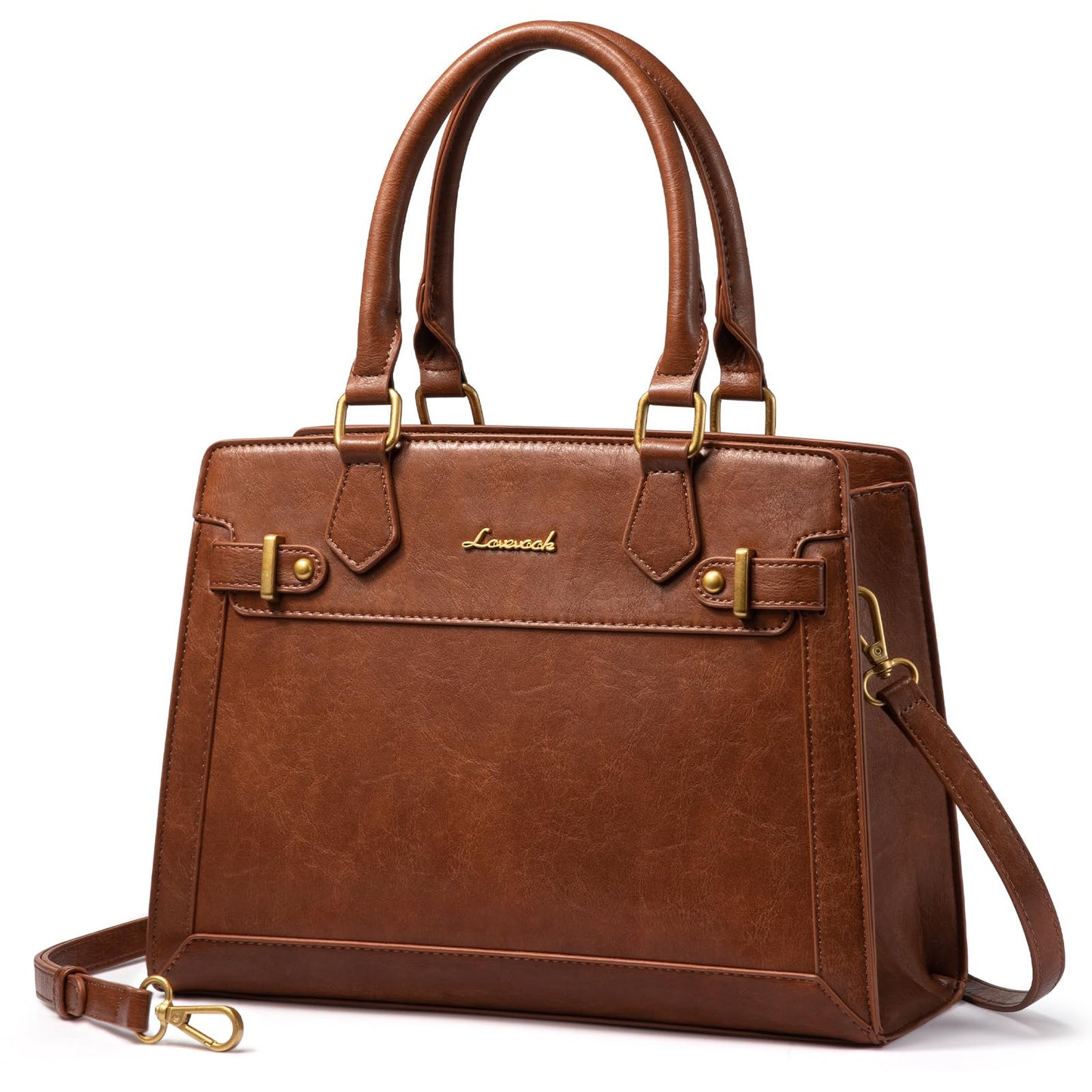 LOVEVOOK Purses and Handbags for Women, Tote Shoulder Bag Satchel Black Purse and PU Leather Top Handle for ladies