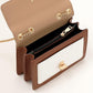 Color-Block Crossbody Bags for Women Leather Cross Body Purses Cute Designer Handbags Shoulder Bag Medium Size