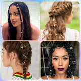 Lucomb 259 Pcs Hair Jewelry, Hair Accessories for Braids Silver Loc Jewelry for Hairs Dreadlocks Braid Jewelrys Hairs Cuffs Clips