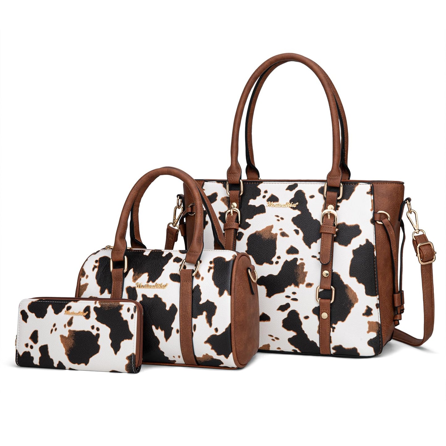 Montana West 3PCS Purses for Women Tote Bag and Wallet Set Shoulder Satchel Handbags