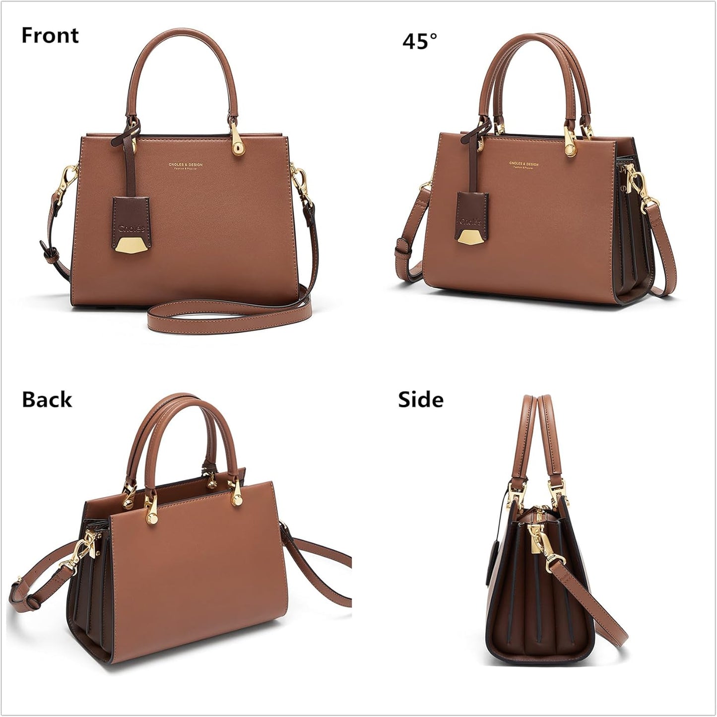 Cnoles Handbags for Women Large Capacity Tote Shoulder Bags Ladies Handle Satchel Purse