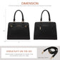 LOVEVOOK Purses and Handbags for Women, Tote Shoulder Bag Satchel Black Purse and PU Leather Top Handle for ladies