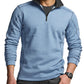 CQR Men's Thermal Fleece Quarter Zip Sweater, Outdoor Lightweight Long Sleeve Pullover, Casual Mock Neck Polo Sweaters