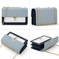 Color-Block Crossbody Bags for Women Leather Cross Body Purses Cute Designer Handbags Shoulder Bag Medium Size