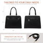 LOVEVOOK Purses and Handbags for Women, Tote Shoulder Bag Satchel Black Purse and PU Leather Top Handle for ladies