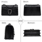 MYHOZEE Crossbody Bags for Women - Snake Printed Clutch Purses Leather Chain Shoulder Bags Evening Handbags