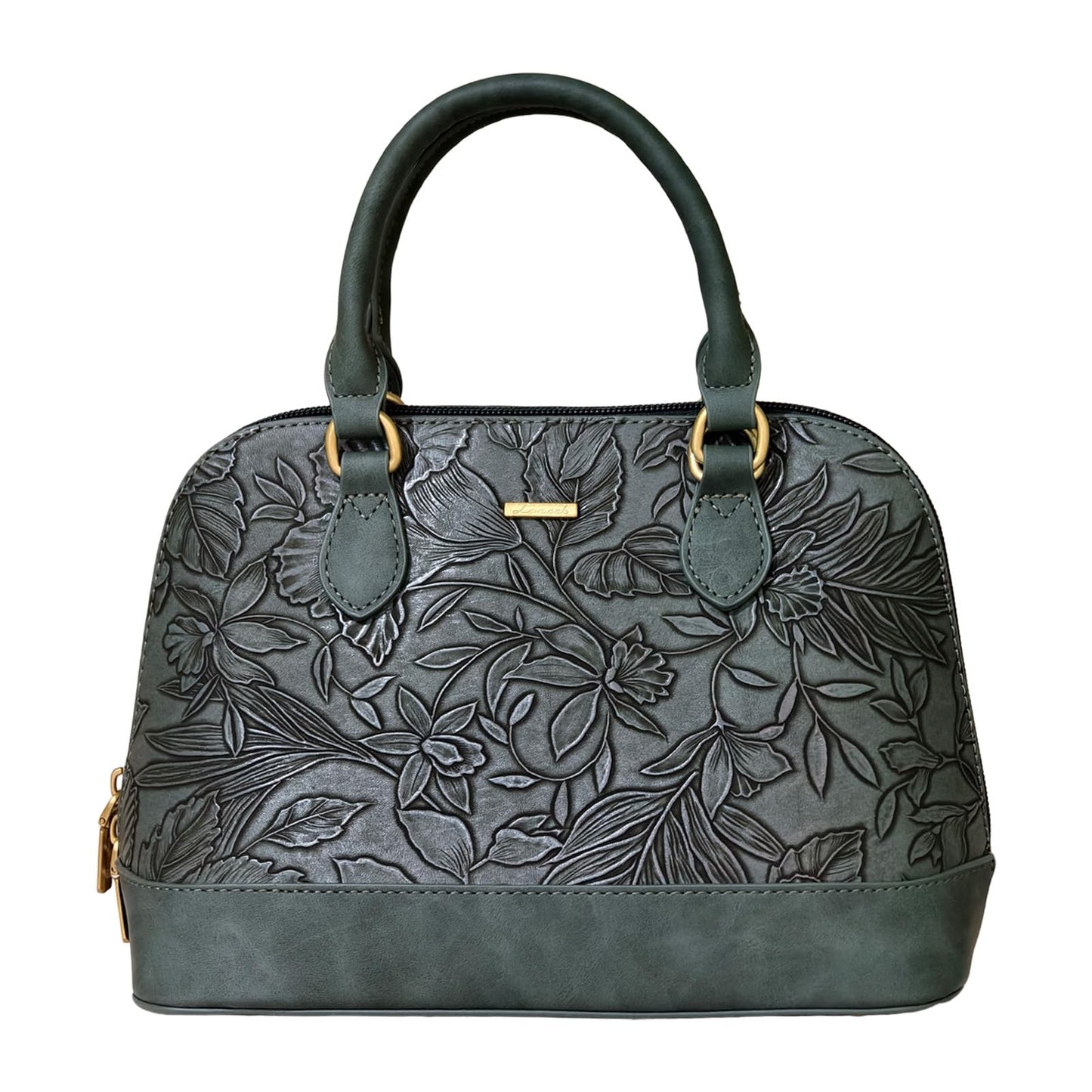 LOVEVOOK Purse for Women Small Crossbody Bags Classic Double Zip Top Handle Dome Satchel Bag